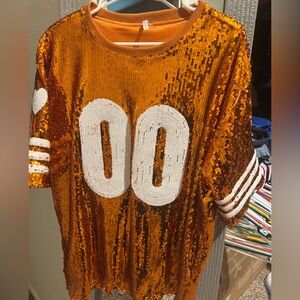Cato Orange Sequins Jersey - good condition